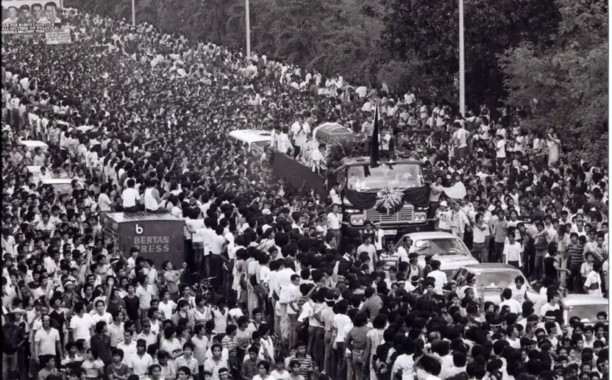Unforgettable: More than a million mourners turned up for Ninoy Aquino’s funeral